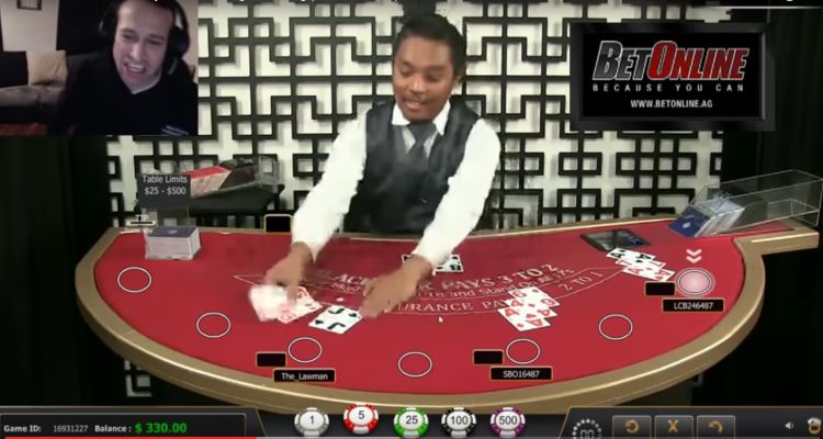 Online Blackjack Dealer Caught Cheating