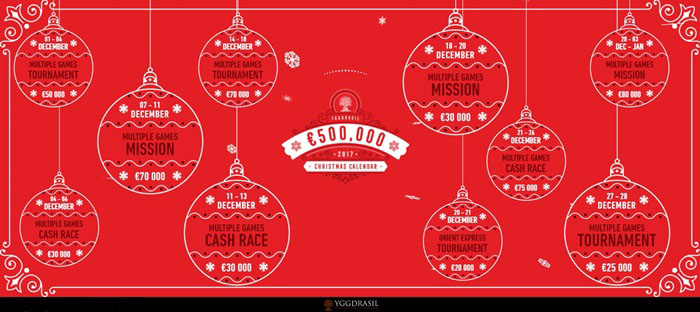 Yggdrasil Announces Christmas Calendar Campaign