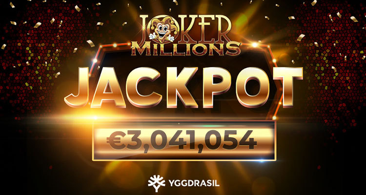 €2,410,393 Joker Millions Progressive Jackpot Was Hit Last Week
