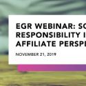 2019 EGR Webinar: Social Responsibility in eGaming – The Affiliate Perspective