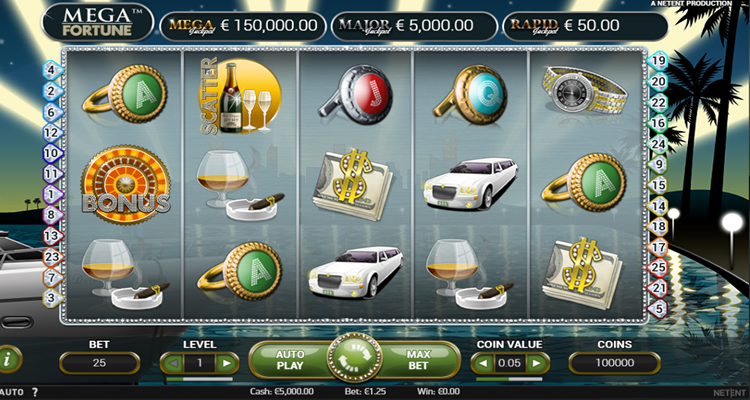 Mega Fortune - the online slot machine with the mega jackpot