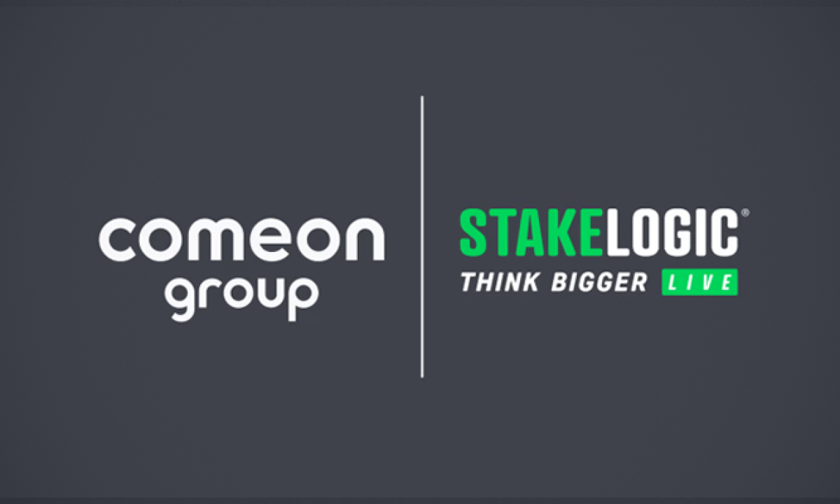 Screenshot van het exclusieve Comeon Live Casino platform powered by Stakelogic Live