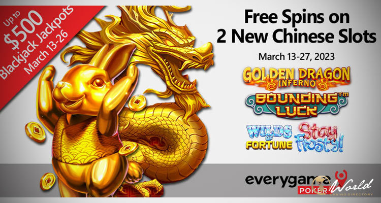 everygame poker giving free spins on two new chinese games