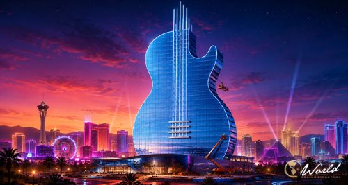 Hard Rock Las Vegas Guitar Tower Nears Completion Ahead of 2027 Opening