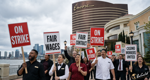Encore Boston Harbor Workers Launch Strike Amid Contract Dispute